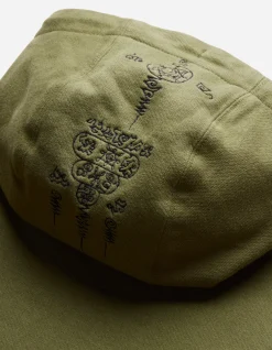 Hooded Sweats*Maharishi 4280 Duelling Tigers Embroidered Hooded Sweat Olive Og-107F
