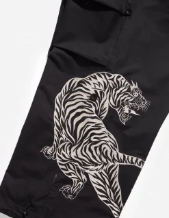 Original Snopants*Maharishi 4282 Duelling Tigers Embroidered Loose Snopants® Black
