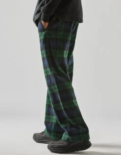Track Pants*Maharishi 4613 Flannel Track Pants · Loose Fit Black