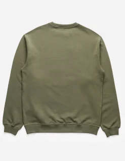 Crew Sweats*Maharishi 4505 Flying Peace Cranes Crew Sweat Olive Og-107F