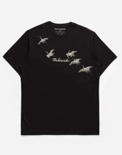 Short Sleeve T-Shirts*Maharishi 4507 Flying Peace Cranes T-Shirt Black