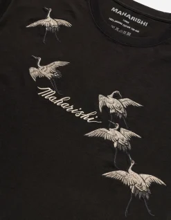 Short Sleeve T-Shirts*Maharishi 4507 Flying Peace Cranes T-Shirt Black