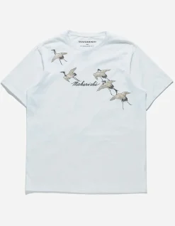 Short Sleeve T-Shirts*Maharishi 4507 Flying Peace Cranes T-Shirt White