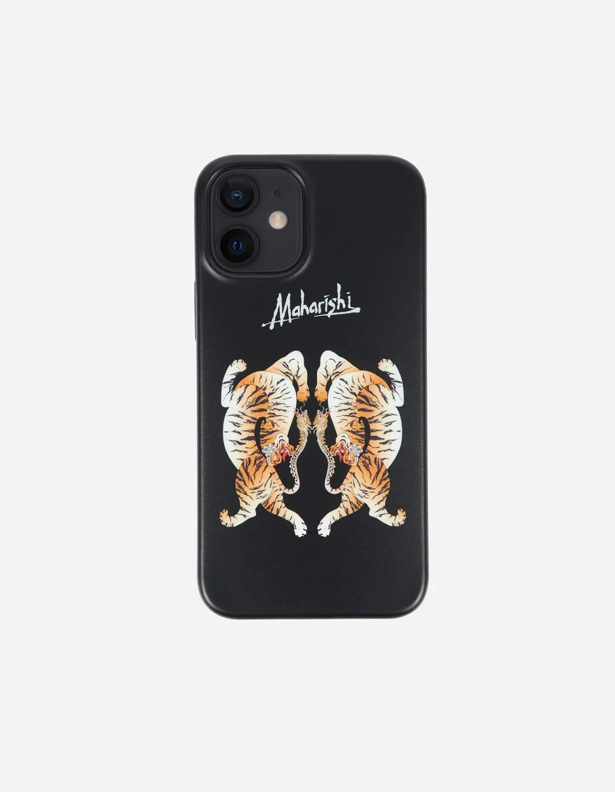 Lifestyle*Maharishi 9382 Heart Of Tigers Iphone 12 Mini Case · In-Mold Silicone Black