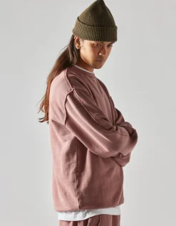 Crew Sweats*Maharishi 8011 Hemp Organic Crew Sweat Murasaki Purple