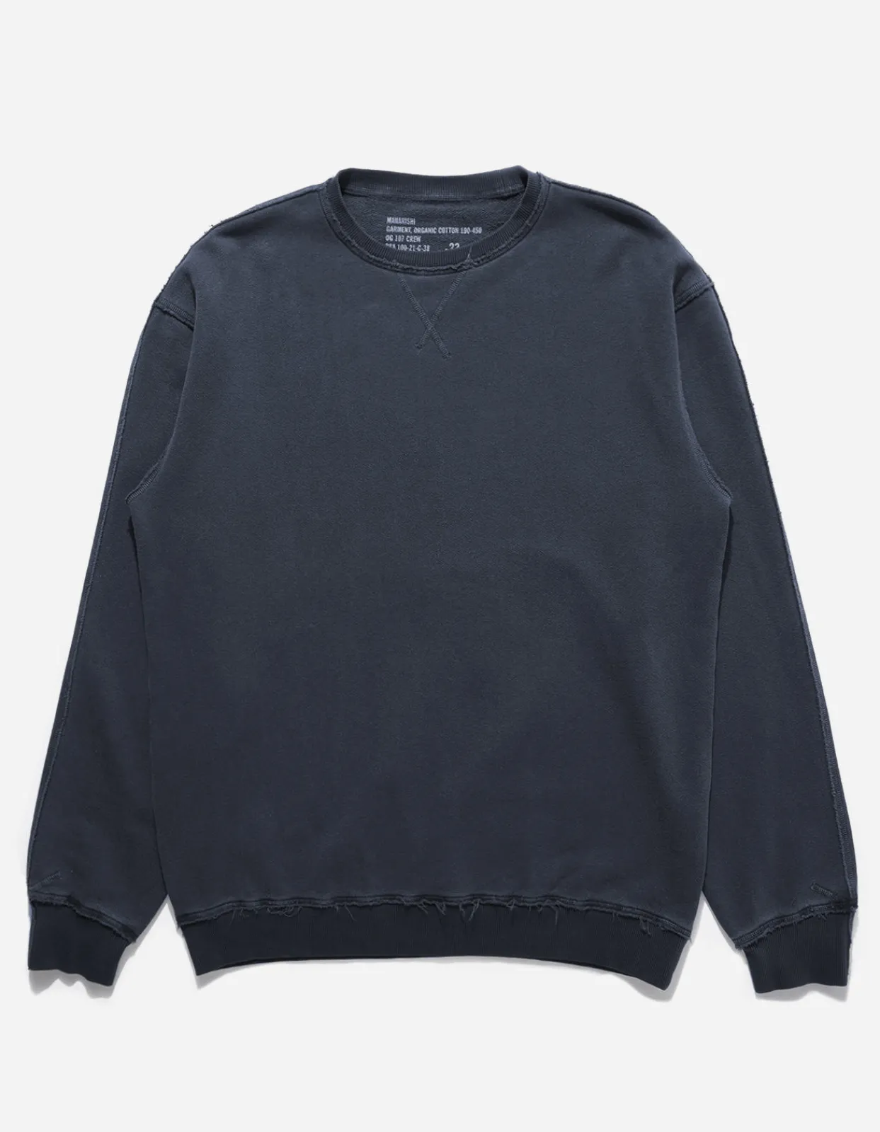 Crew Sweats*Maharishi 8011 Hemp Organic Crew Sweat Navy