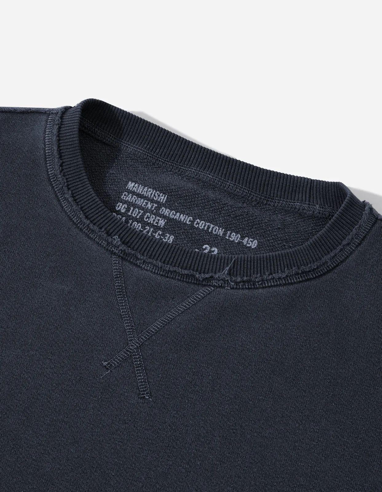 Crew Sweats*Maharishi 8011 Hemp Organic Crew Sweat Navy