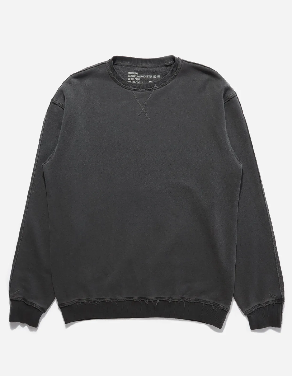 Crew Sweats*Maharishi 8011 Hemp Organic Crew Sweat Black