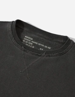 Crew Sweats*Maharishi 8011 Hemp Organic Crew Sweat Black
