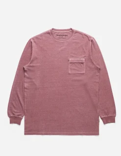 Long Sleeve T-Shirts*Maharishi 8010 Hemp Organic L/S Pocket T-Shirt Murasaki Purple
