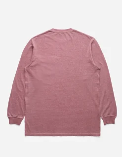 Long Sleeve T-Shirts*Maharishi 8010 Hemp Organic L/S Pocket T-Shirt Murasaki Purple
