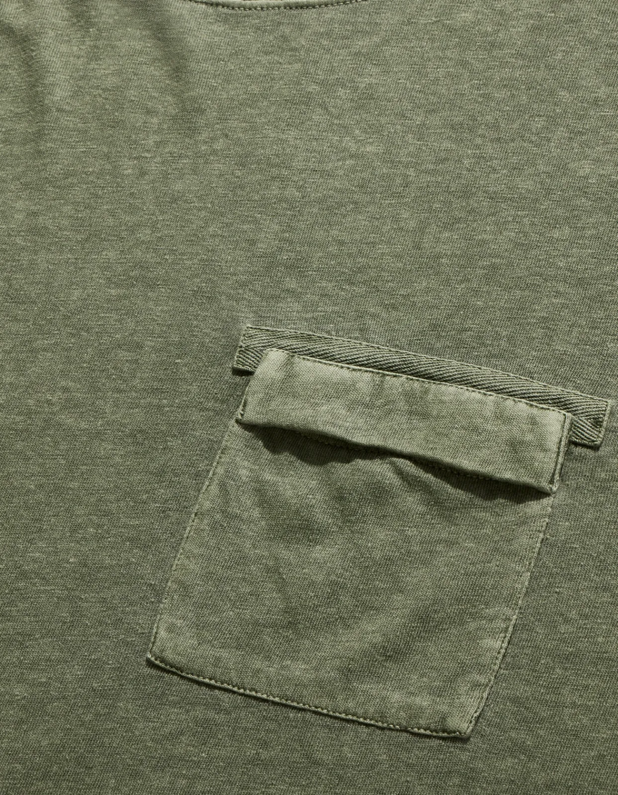 Long Sleeve T-Shirts*Maharishi 8010 Hemp Organic L/S Pocket T-Shirt Olive Og-107F