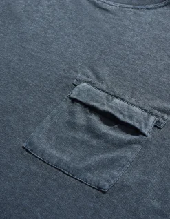 Long Sleeve T-Shirts*Maharishi 8010 Hemp Organic L/S Pocket T-Shirt Navy