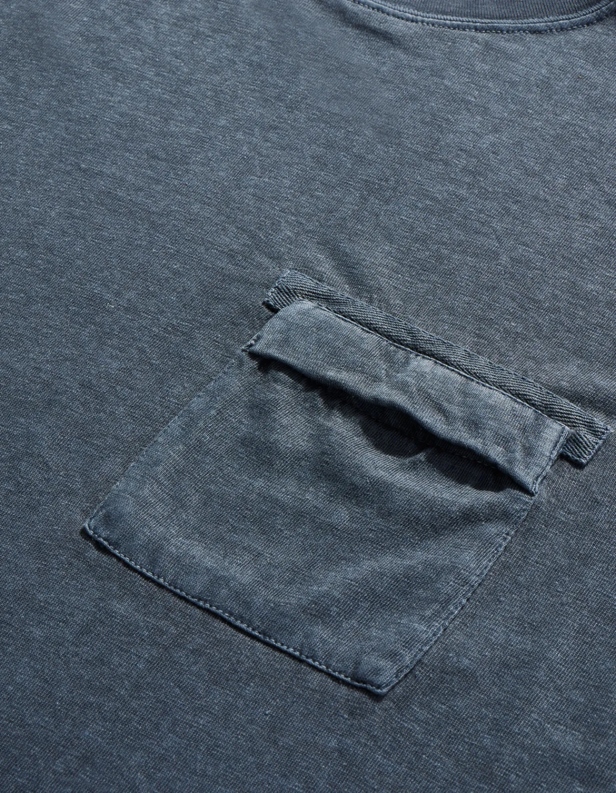 Long Sleeve T-Shirts*Maharishi 8010 Hemp Organic L/S Pocket T-Shirt Navy