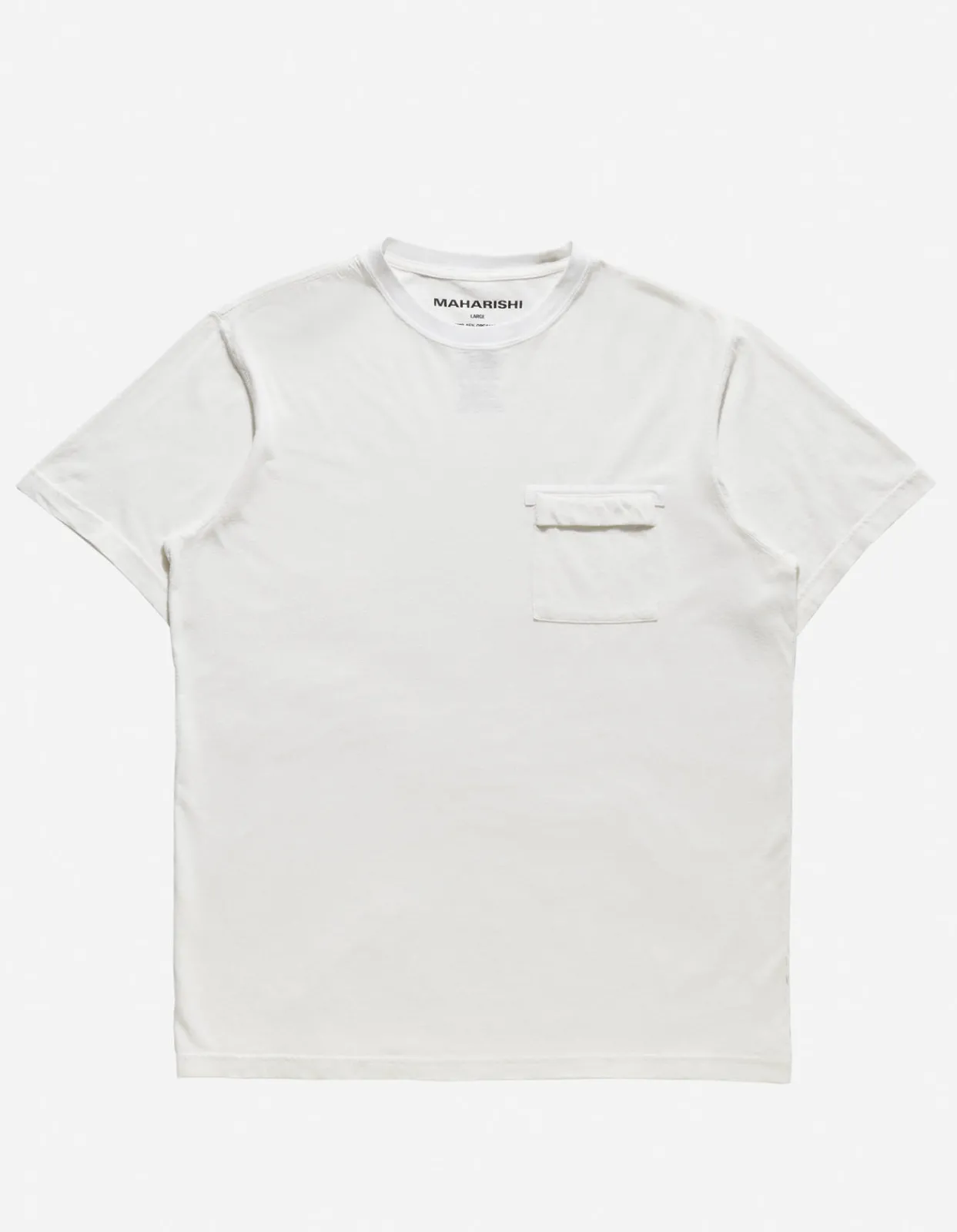 Short Sleeve T-Shirts*Maharishi 7021 Hemp Organic Pocket T-Shirt White