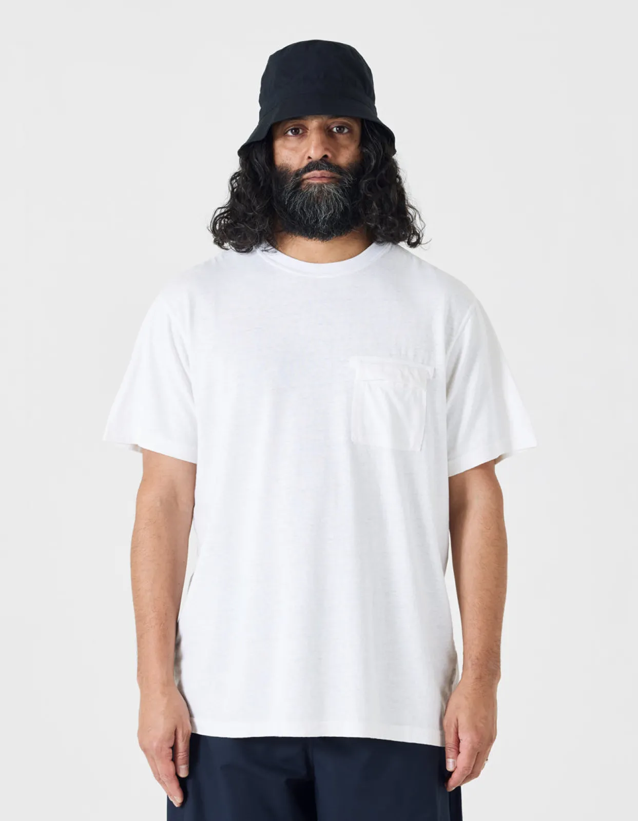 Short Sleeve T-Shirts*Maharishi 7021 Hemp Organic Pocket T-Shirt White