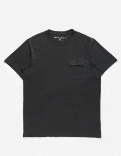 Short Sleeve T-Shirts*Maharishi 7021 Hemp Organic Pocket T-Shirt Black