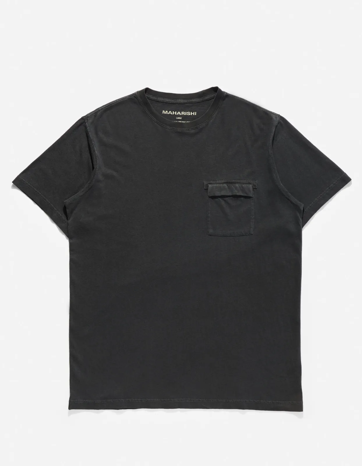 Short Sleeve T-Shirts*Maharishi 7021 Hemp Organic Pocket T-Shirt Black
