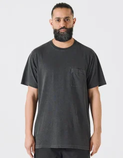 Short Sleeve T-Shirts*Maharishi 7021 Hemp Organic Pocket T-Shirt Black