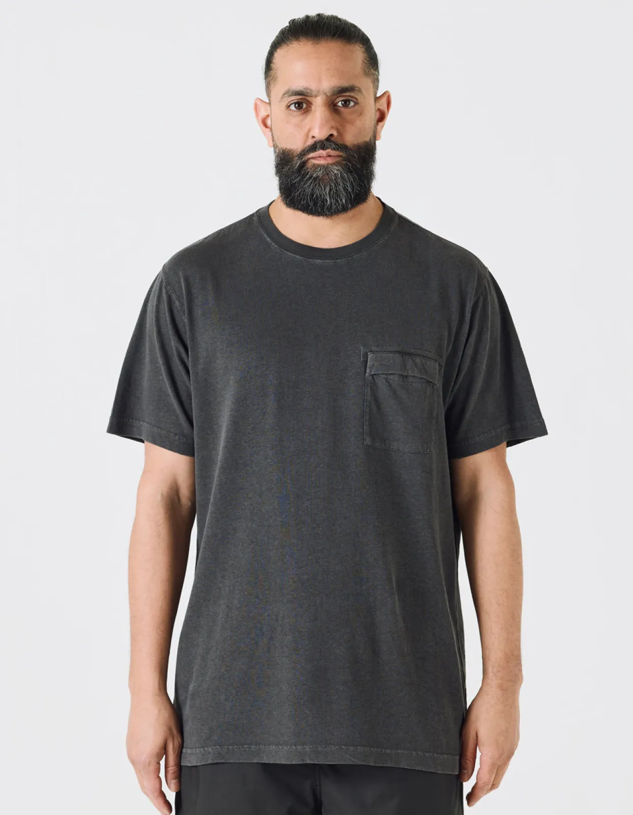 Short Sleeve T-Shirts*Maharishi 7021 Hemp Organic Pocket T-Shirt Black