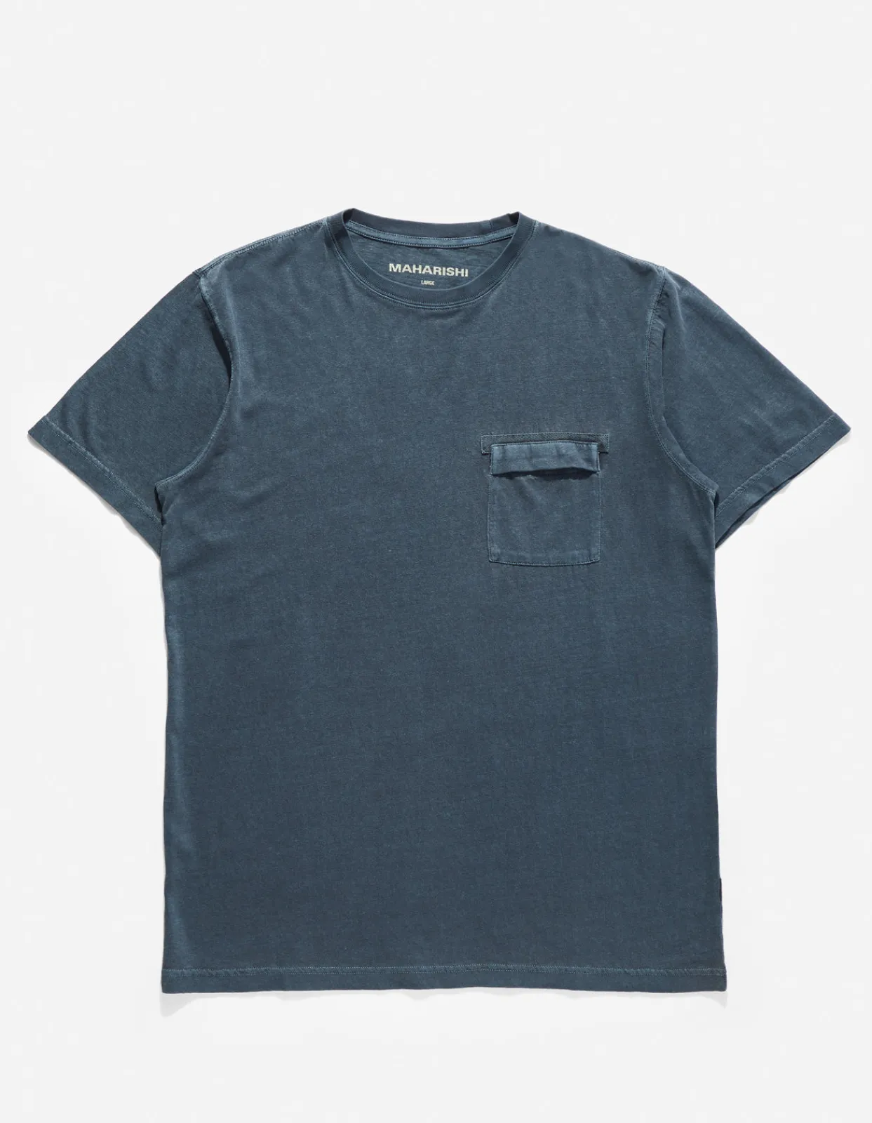 Short Sleeve T-Shirts*Maharishi 7021 Hemp Organic Pocket T-Shirt Navy