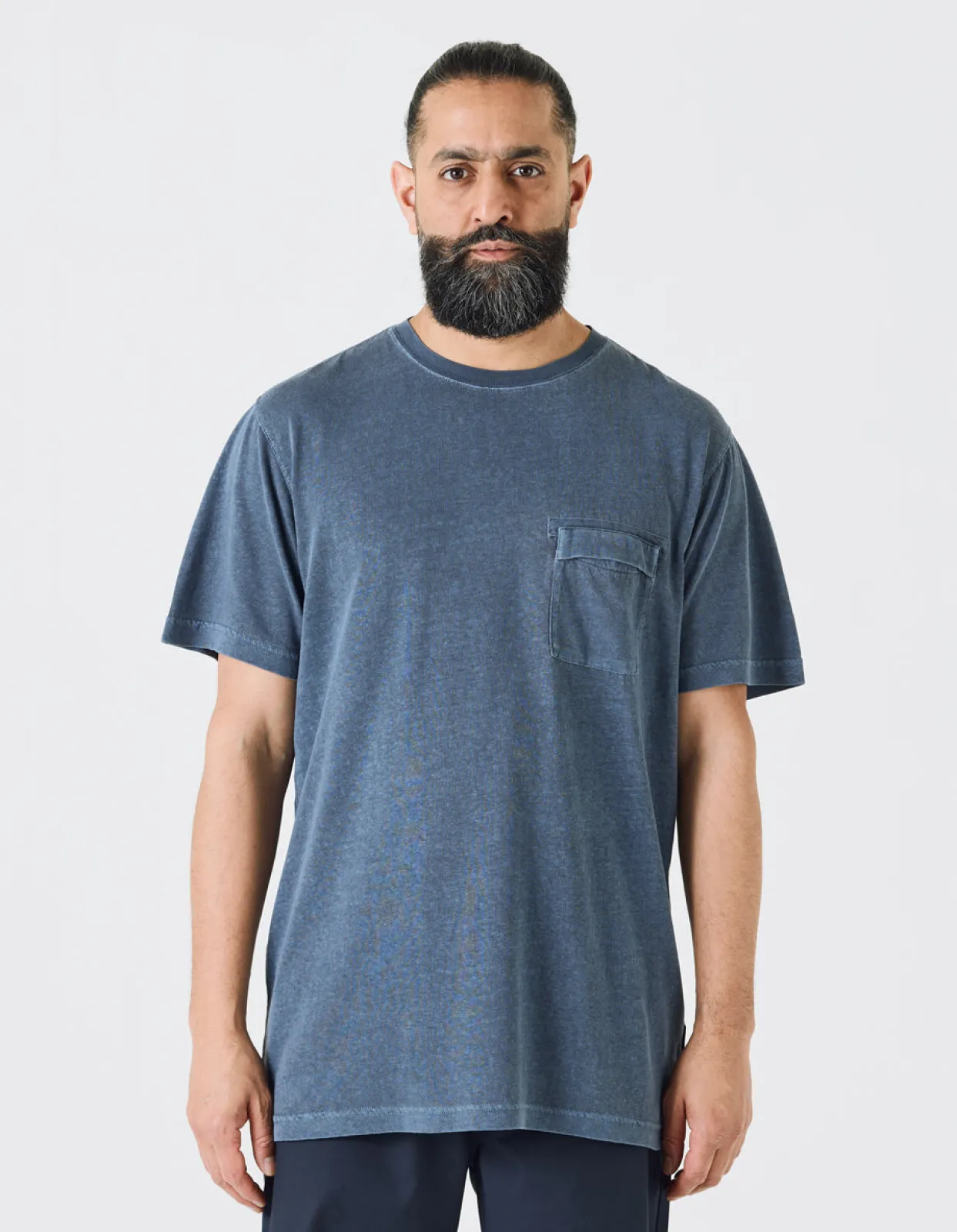 Short Sleeve T-Shirts*Maharishi 7021 Hemp Organic Pocket T-Shirt Navy