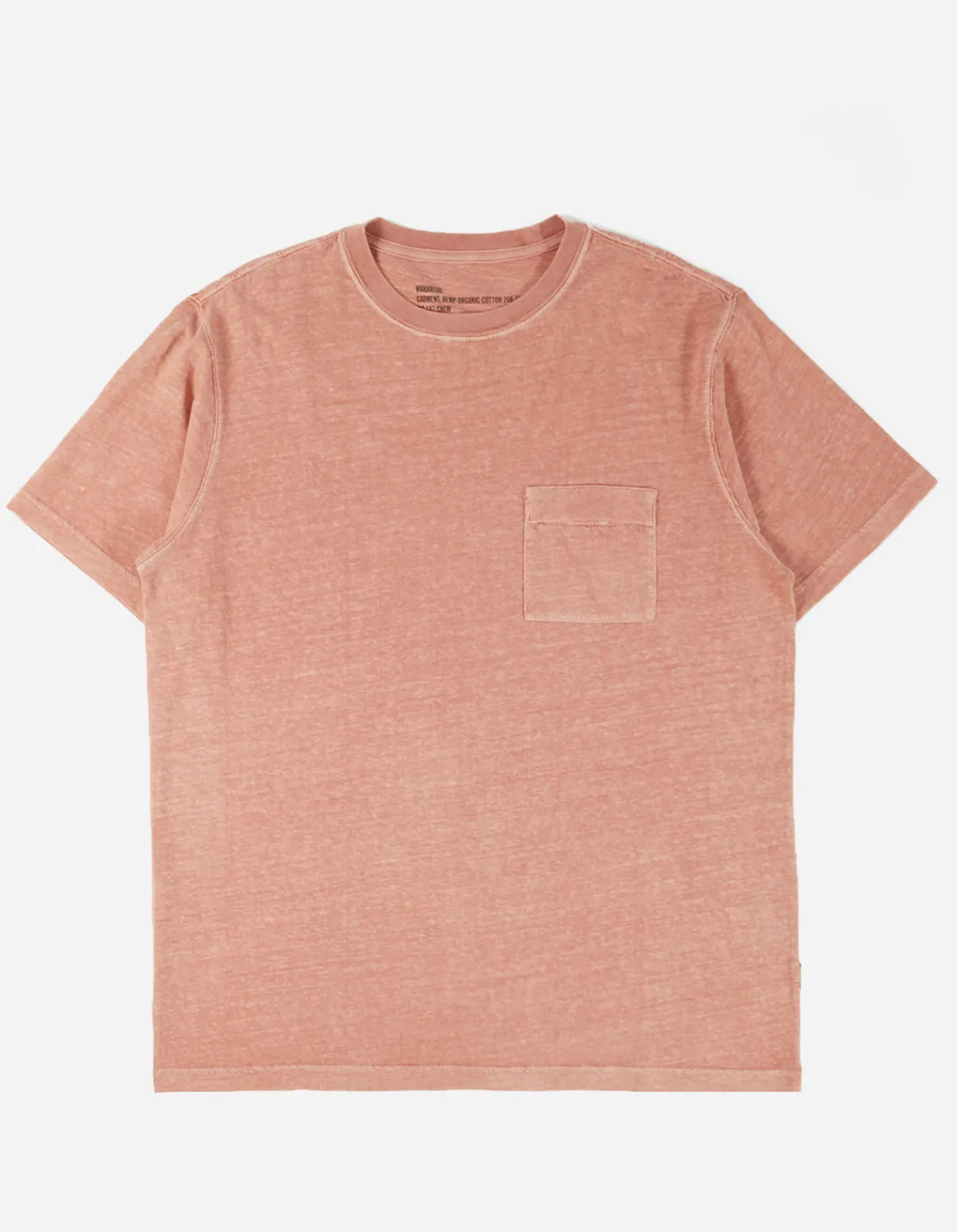Short Sleeve T-Shirts*Maharishi 7021 Hemp Organic Pocket T-Shirt Pink