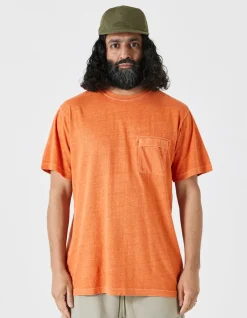 Short Sleeve T-Shirts*Maharishi 7021 Hemp Organic Pocket T-Shirt Rust