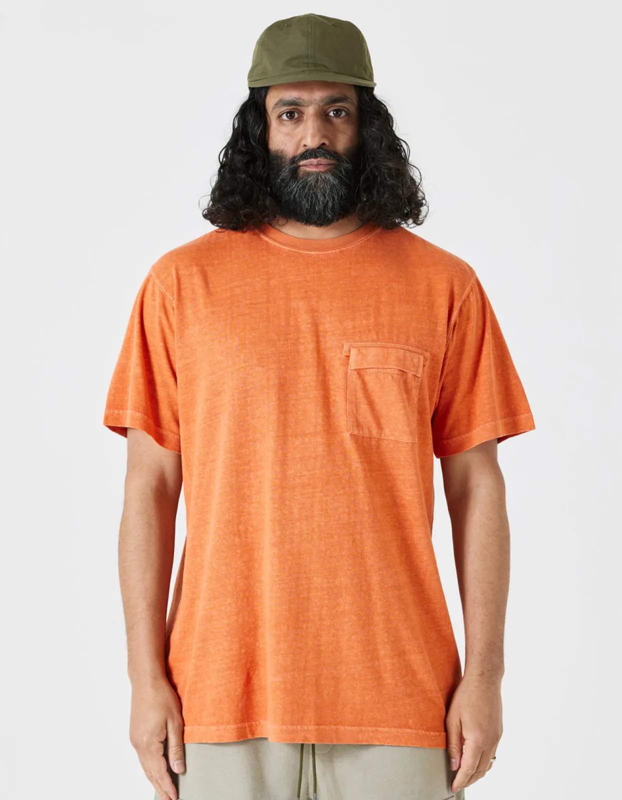 Short Sleeve T-Shirts*Maharishi 7021 Hemp Organic Pocket T-Shirt Rust