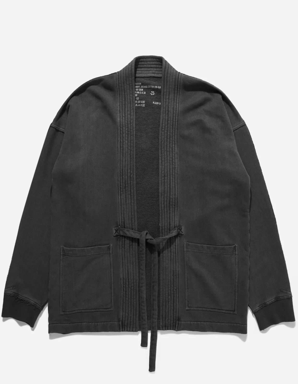 Kimonos*Maharishi 8012 Hemp Organic Sweat Kimono Black