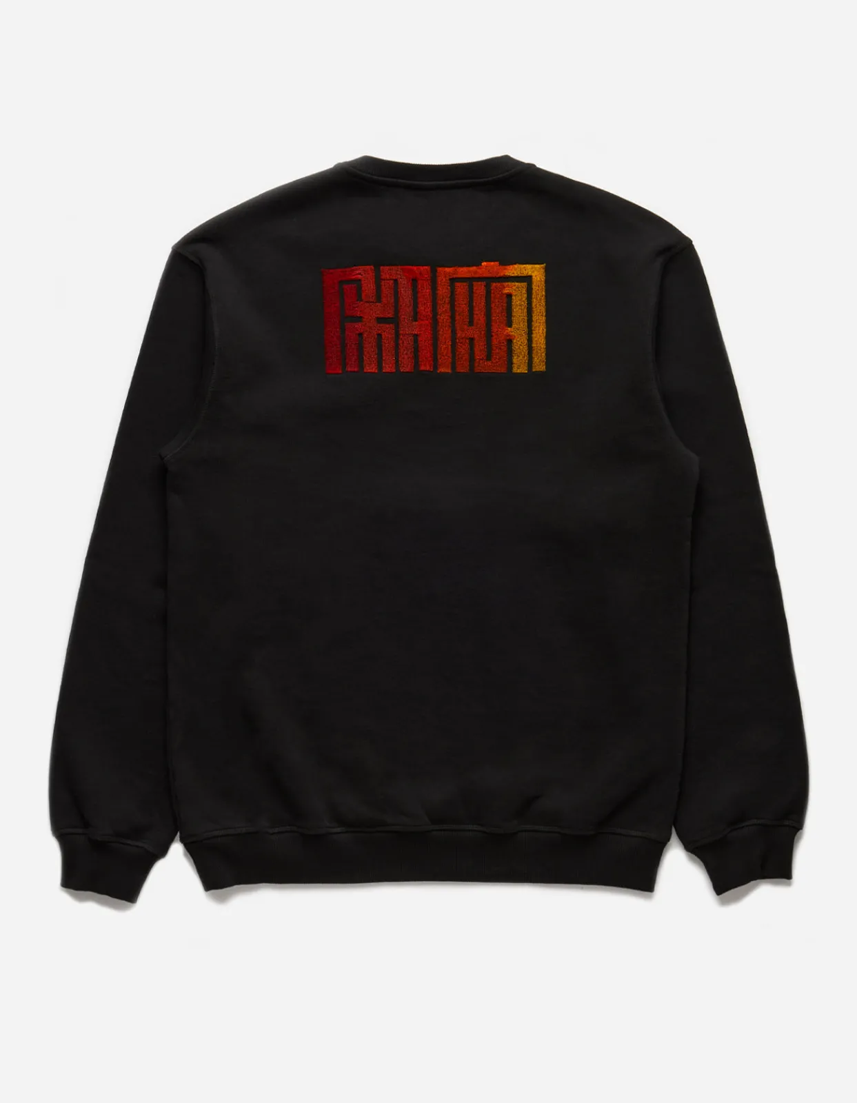 Crew Sweats*Maharishi 1084 Hikeshi Embroidered Crew Sweat Black