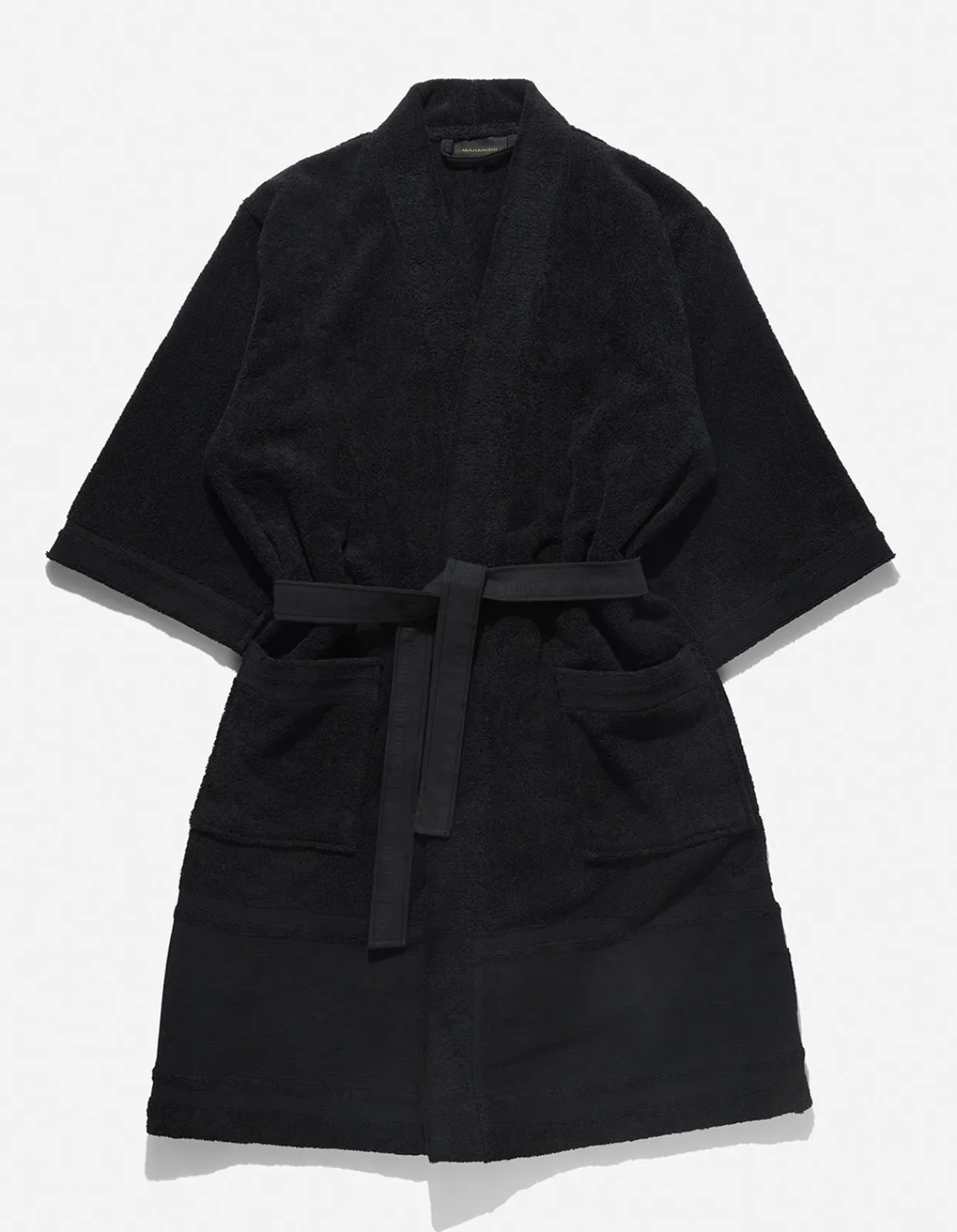 Swim Shorts*Maharishi 9872 Kimono Robe · Organic Cotton 600 Black
