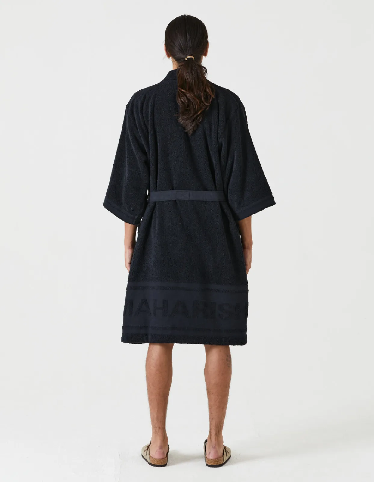 Swim Shorts*Maharishi 9872 Kimono Robe · Organic Cotton 600 Black