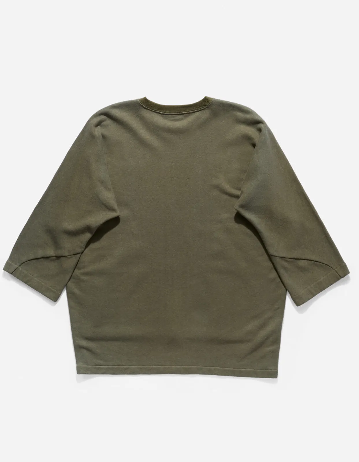 Crew Sweats*Maharishi 4056 Kimono-Cut Hemp Cordura® Crew Sweat Olive Og-107F