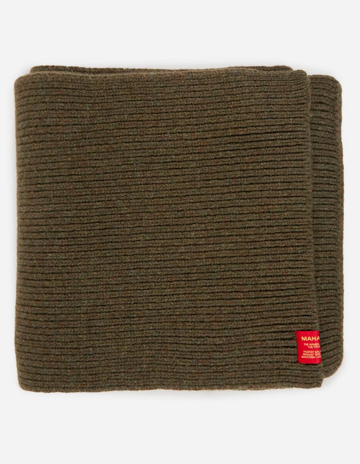 Hats And Scarves*Maharishi 9278 Knitted Miltype Scarf · Geelong Wool Mil Olive
