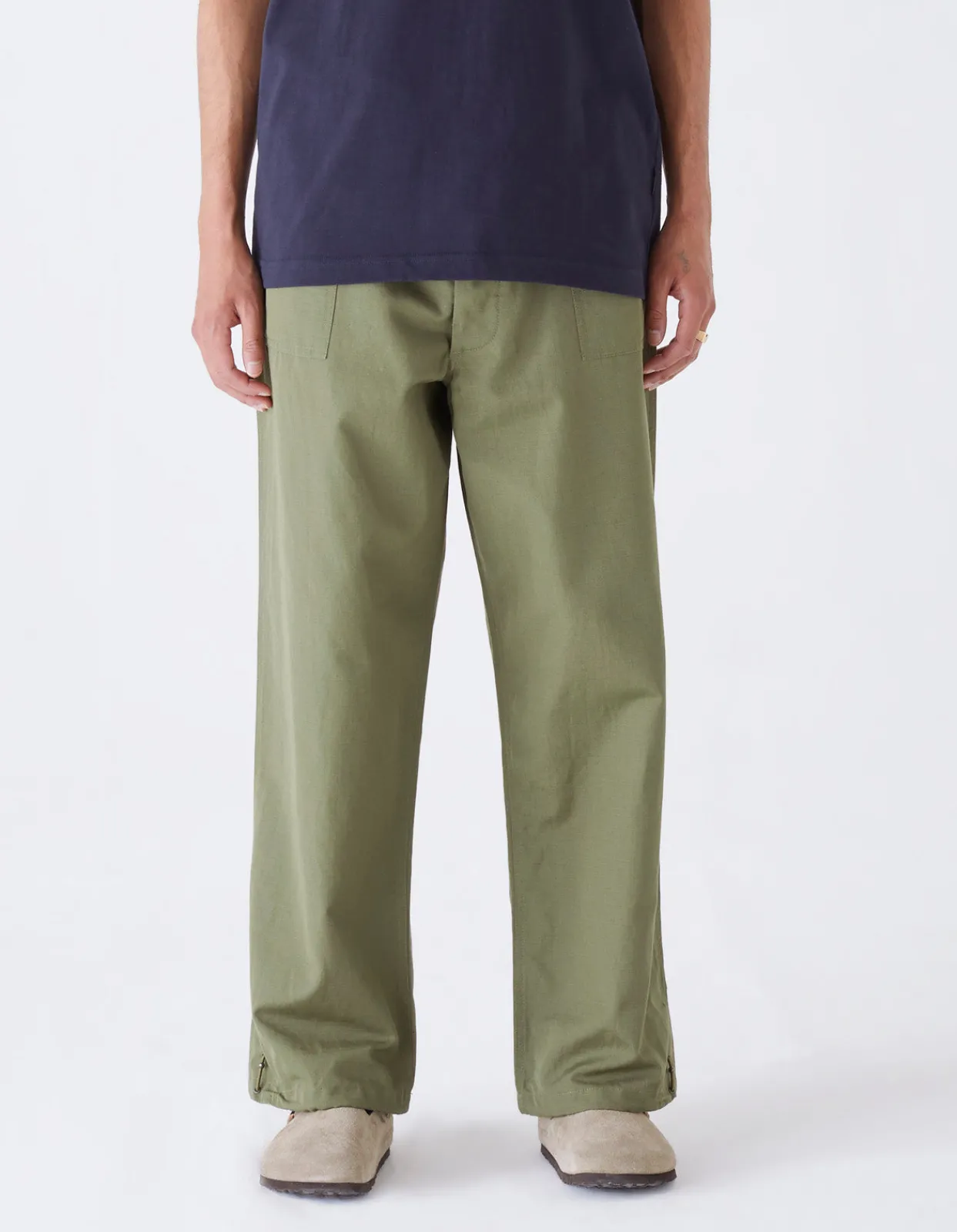 Utility Pants*Maharishi 4206 Loose Utility Pants Olive Og-107F