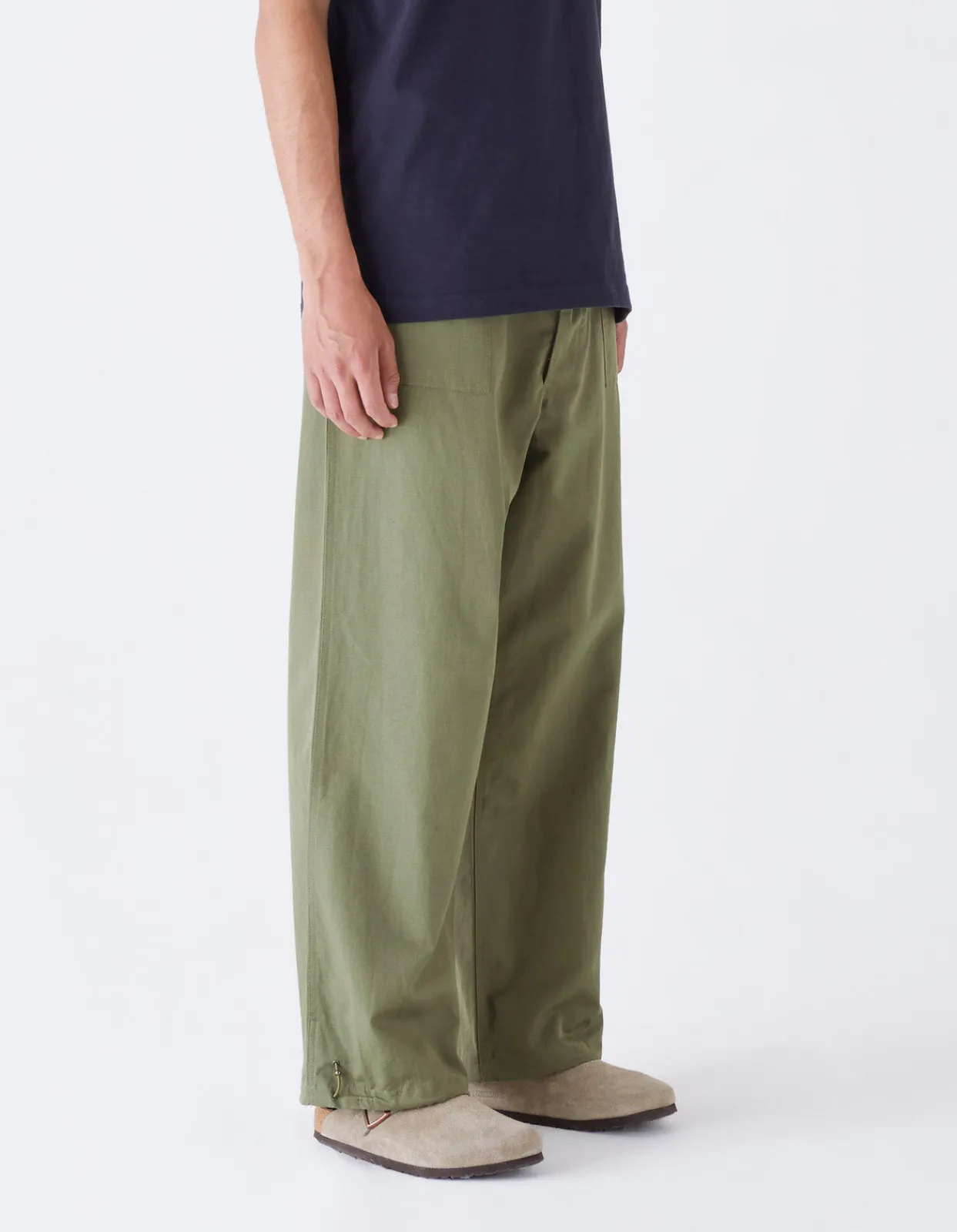 Utility Pants*Maharishi 4206 Loose Utility Pants Olive Og-107F