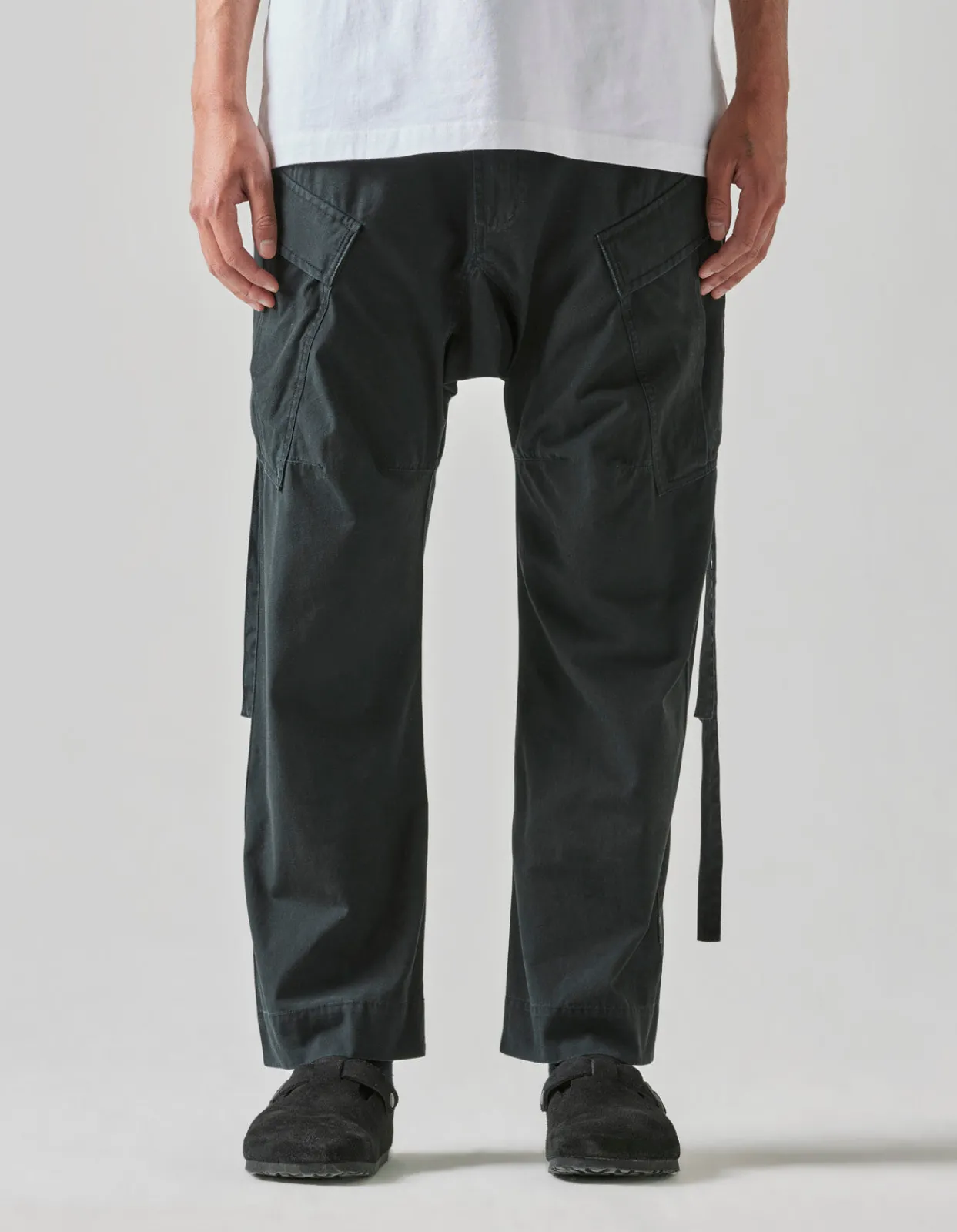 Cargo Pants*Maharishi 4515 Low Cargo Pants Black Blk-108F