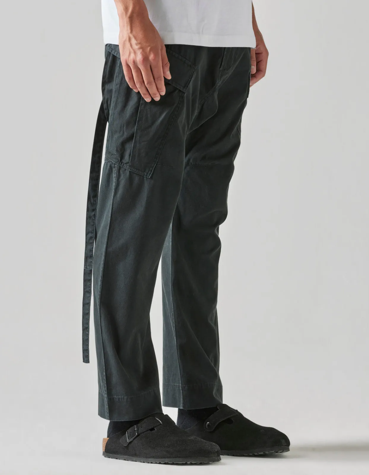 Cargo Pants*Maharishi 4515 Low Cargo Pants Black Blk-108F