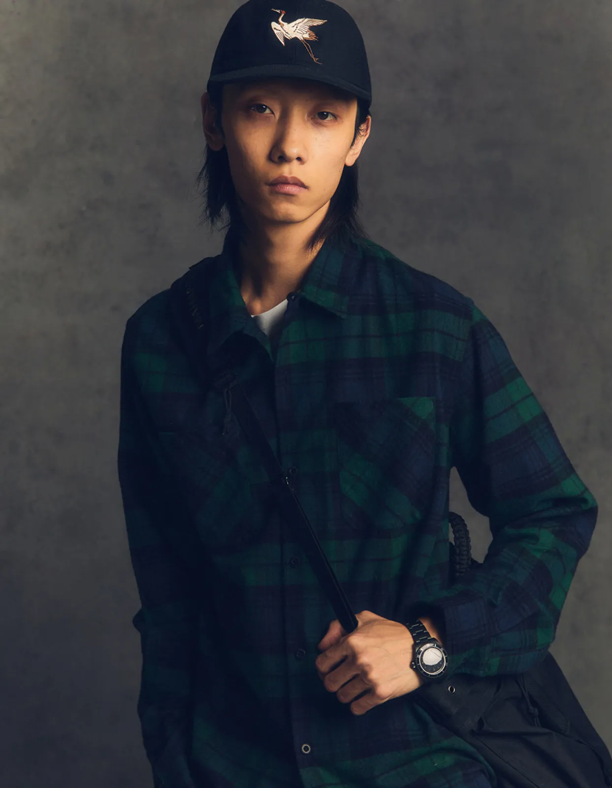Shirts*Maharishi 4612 L/S Flannel Shirt Black