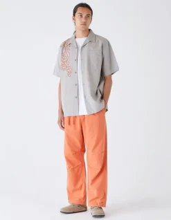 Track Pants*Maharishi 4301 Maha Loose Asym Track Pants Rust