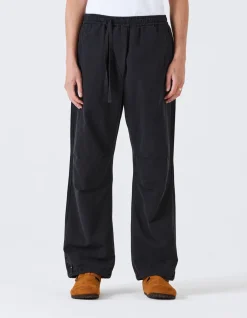 Track Pants*Maharishi 4301 Maha Loose Asym Track Pants Black