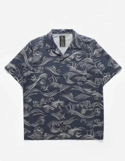 Shirts*Maharishi 4263 Maha Songkran Summer Shirt Navy