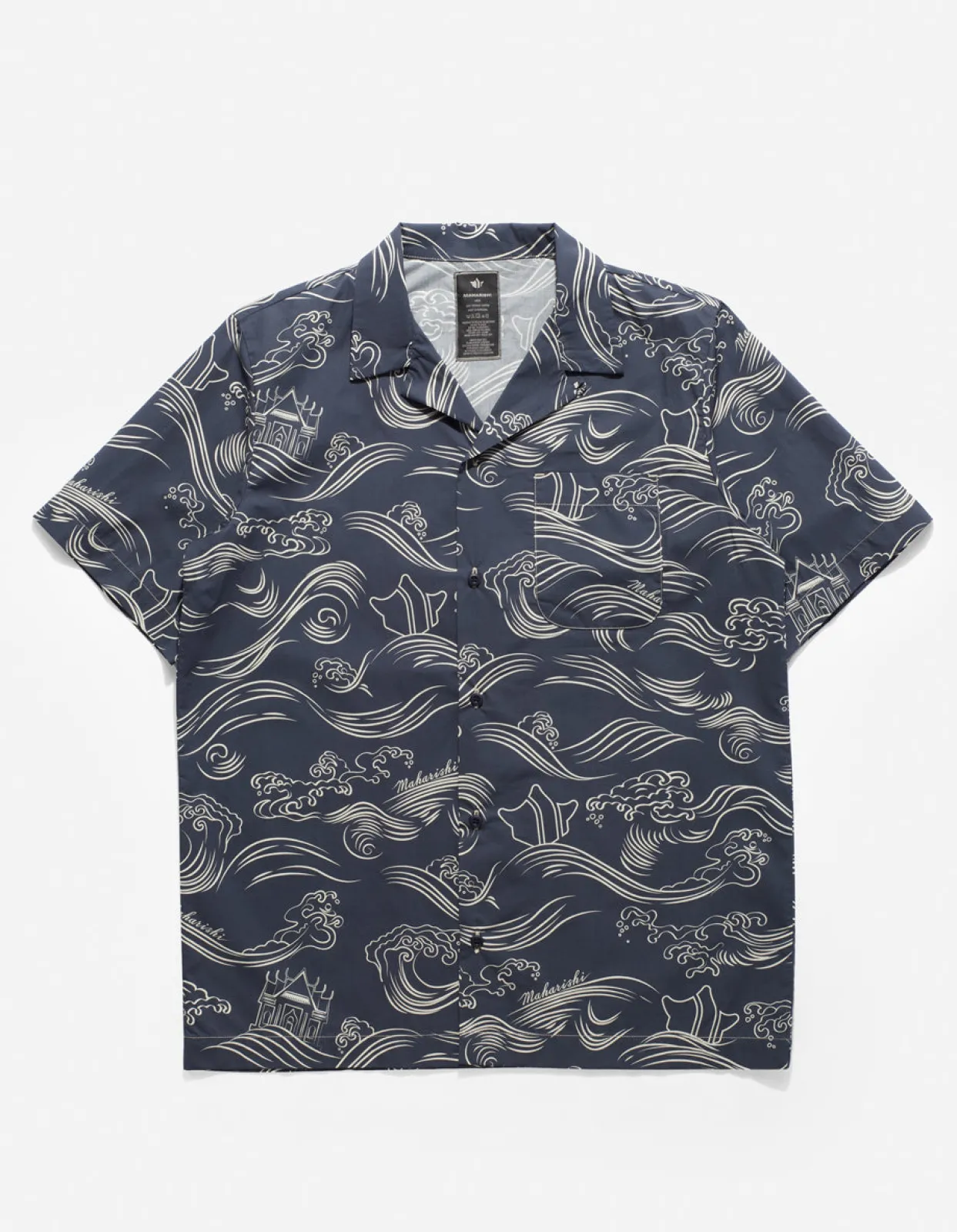 Shirts*Maharishi 4263 Maha Songkran Summer Shirt Navy