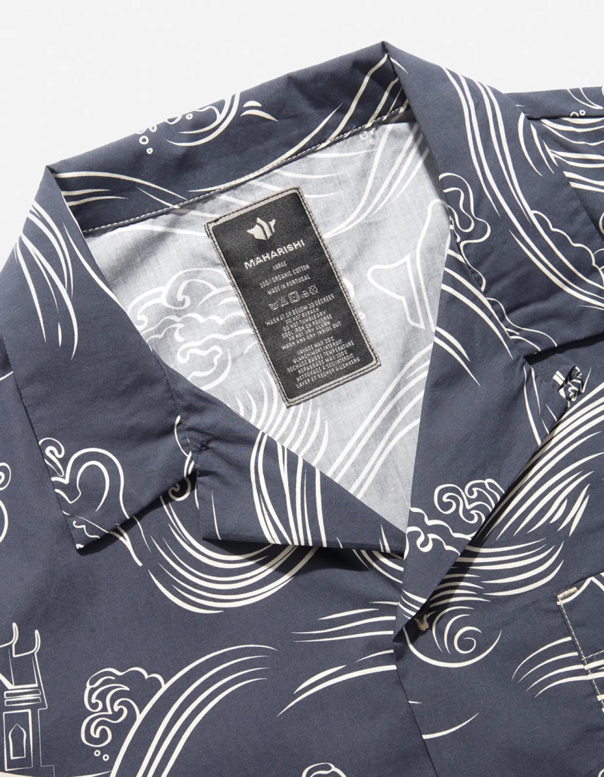 Shirts*Maharishi 4263 Maha Songkran Summer Shirt Navy