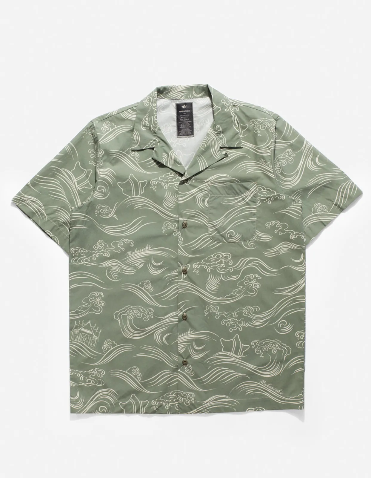 Shirts*Maharishi 4263 Maha Songkran Summer Shirt Olive