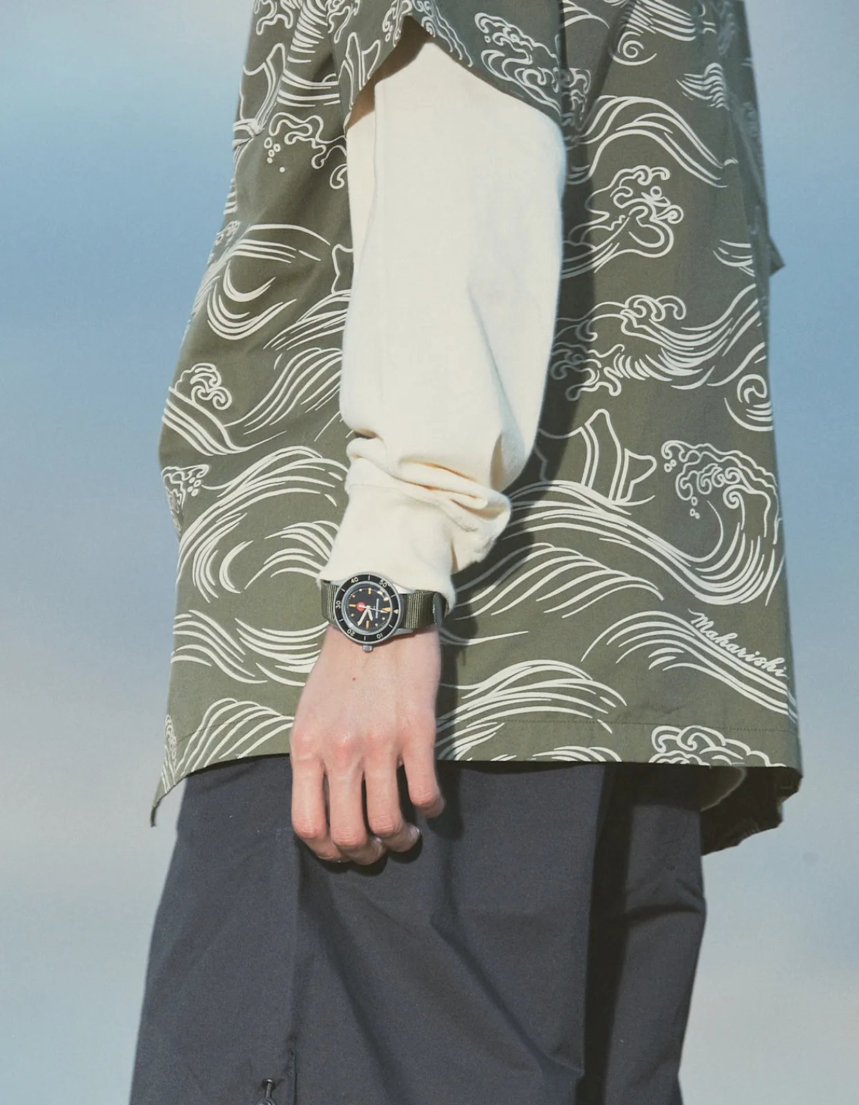 Shirts*Maharishi 4263 Maha Songkran Summer Shirt Olive