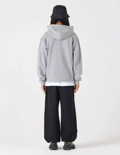 Hooded Sweats*Maharishi 1025 Maha Temple Hooded Sweat Grey Marl