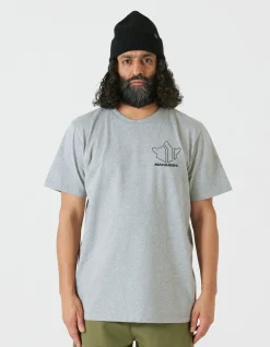 Short Sleeve T-Shirts*Maharishi 1028 Maha Temple T-Shirt Grey Marl