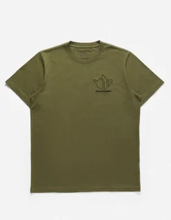 Short Sleeve T-Shirts*Maharishi 1028 Maha Temple T-Shirt Olive Og-107F